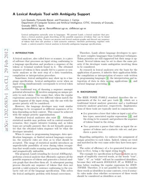 PDF Document Cover - Lamb: Lexical Analysis with Ambiguity Support for Context-Sensitive Language Processing
